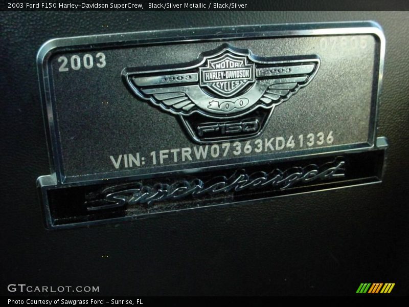 Black/Silver Metallic / Black/Silver 2003 Ford F150 Harley-Davidson SuperCrew