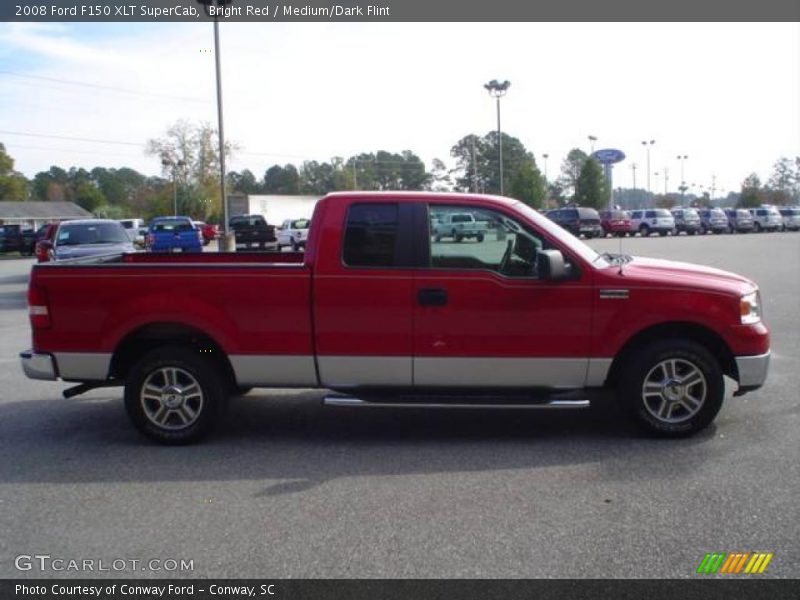 Bright Red / Medium/Dark Flint 2008 Ford F150 XLT SuperCab