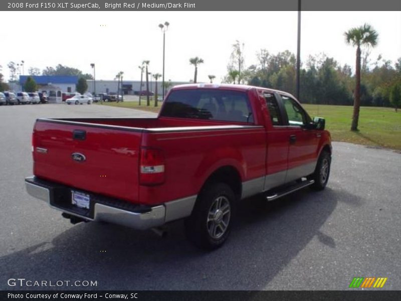 Bright Red / Medium/Dark Flint 2008 Ford F150 XLT SuperCab