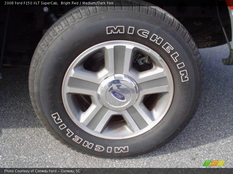 Bright Red / Medium/Dark Flint 2008 Ford F150 XLT SuperCab