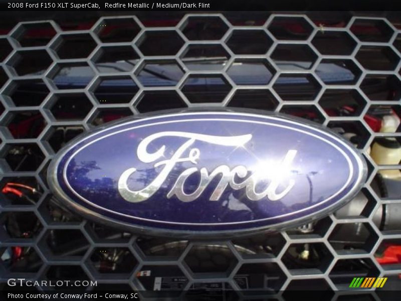 Redfire Metallic / Medium/Dark Flint 2008 Ford F150 XLT SuperCab