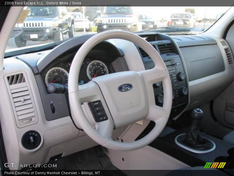 Oxford White / Stone 2008 Ford Escape XLS