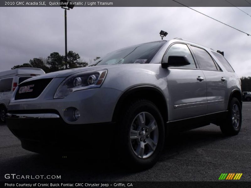 Quicksilver Metallic / Light Titanium 2010 GMC Acadia SLE