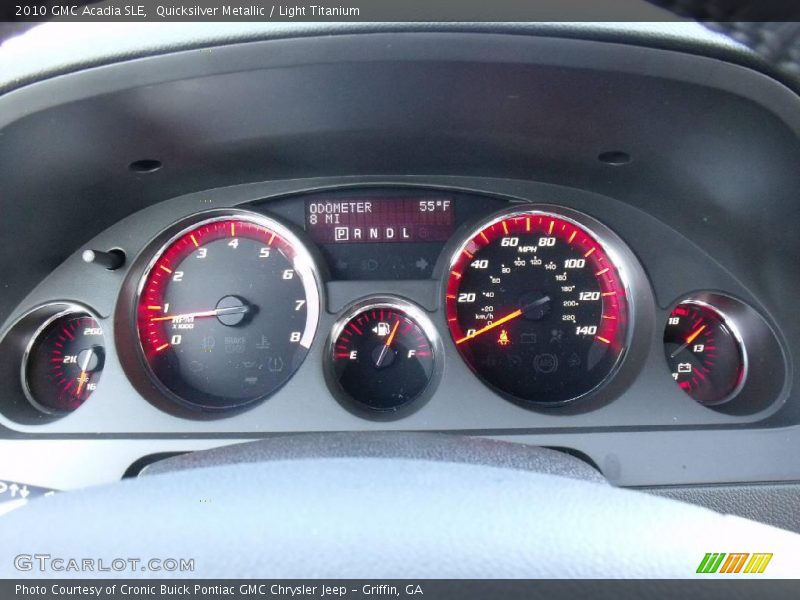 Quicksilver Metallic / Light Titanium 2010 GMC Acadia SLE