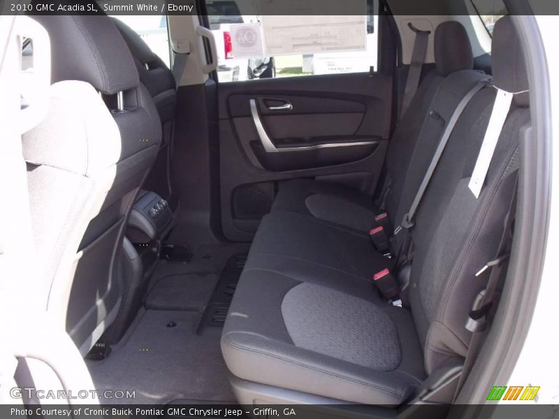 Summit White / Ebony 2010 GMC Acadia SL