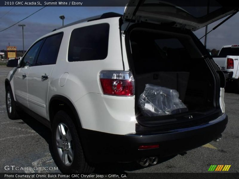 Summit White / Ebony 2010 GMC Acadia SL