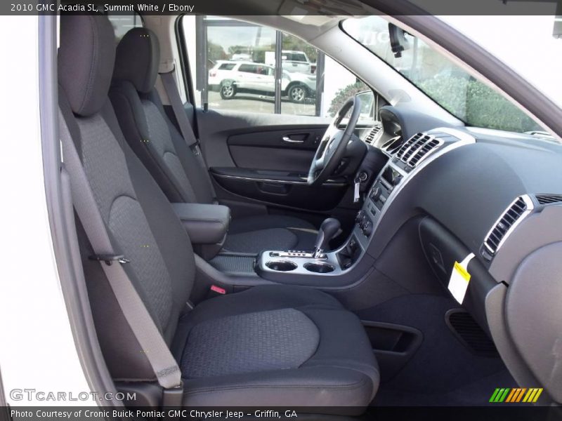 Summit White / Ebony 2010 GMC Acadia SL