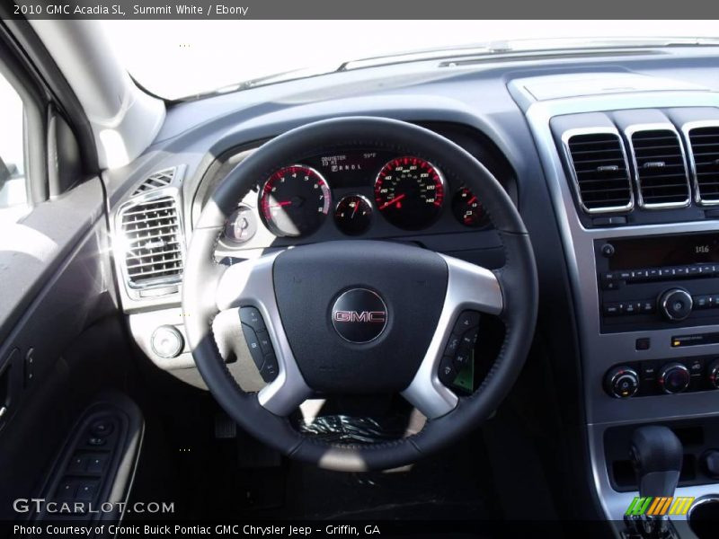 Summit White / Ebony 2010 GMC Acadia SL