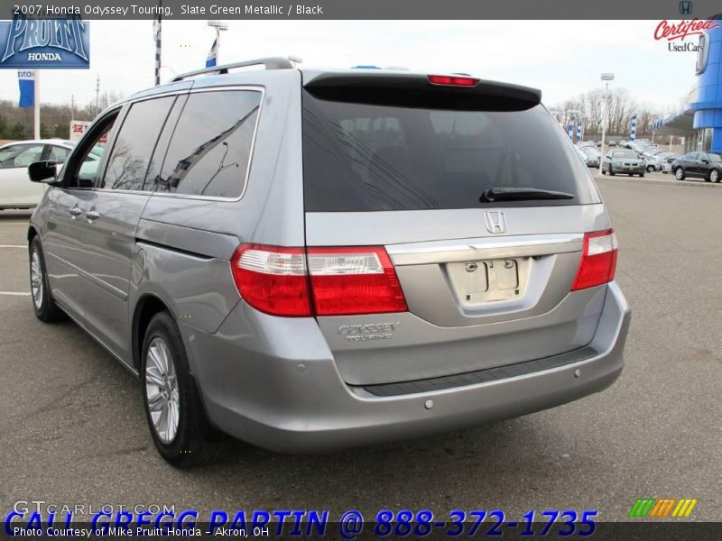 Slate Green Metallic / Black 2007 Honda Odyssey Touring