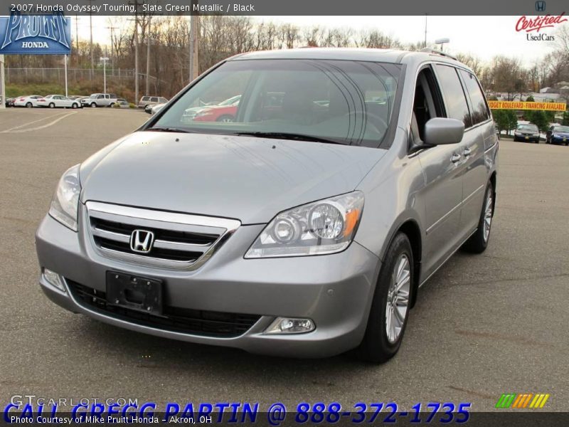 Slate Green Metallic / Black 2007 Honda Odyssey Touring