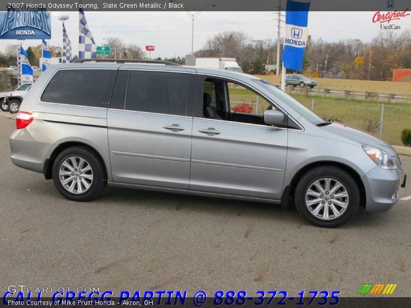 Slate Green Metallic / Black 2007 Honda Odyssey Touring