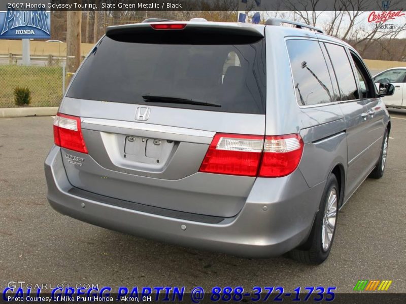 Slate Green Metallic / Black 2007 Honda Odyssey Touring