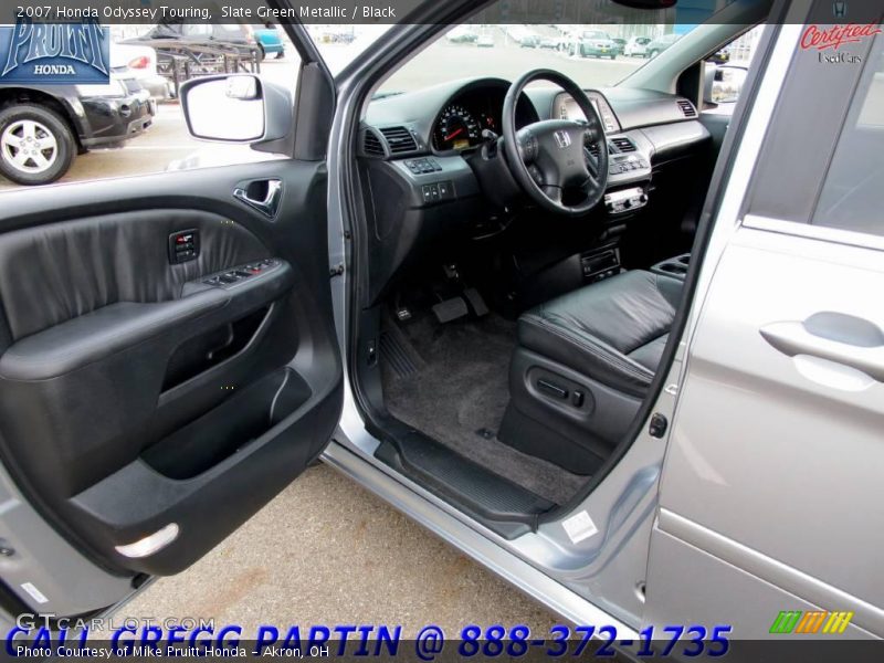 Slate Green Metallic / Black 2007 Honda Odyssey Touring