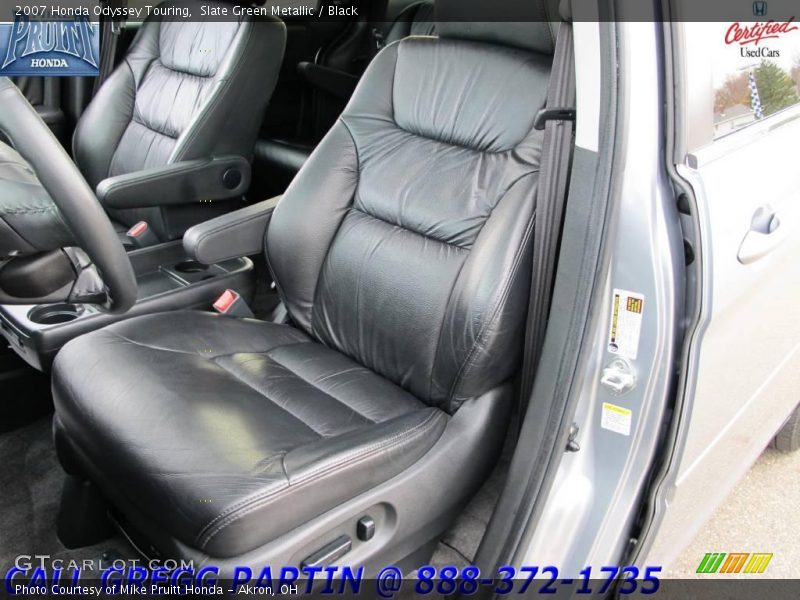 Slate Green Metallic / Black 2007 Honda Odyssey Touring