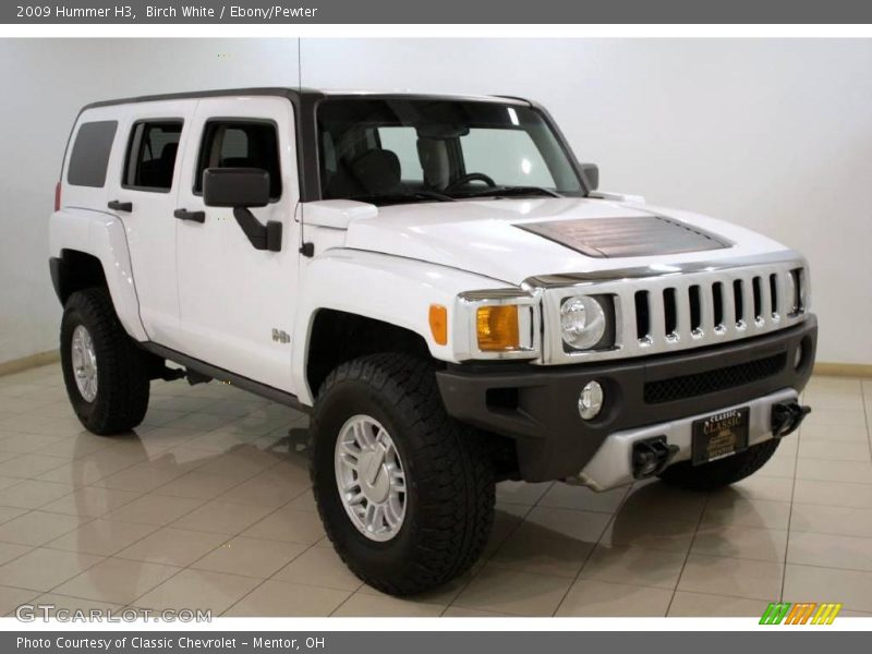 Birch White / Ebony/Pewter 2009 Hummer H3