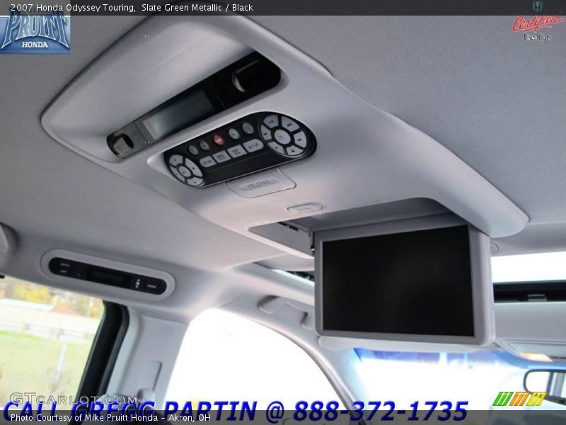 Slate Green Metallic / Black 2007 Honda Odyssey Touring