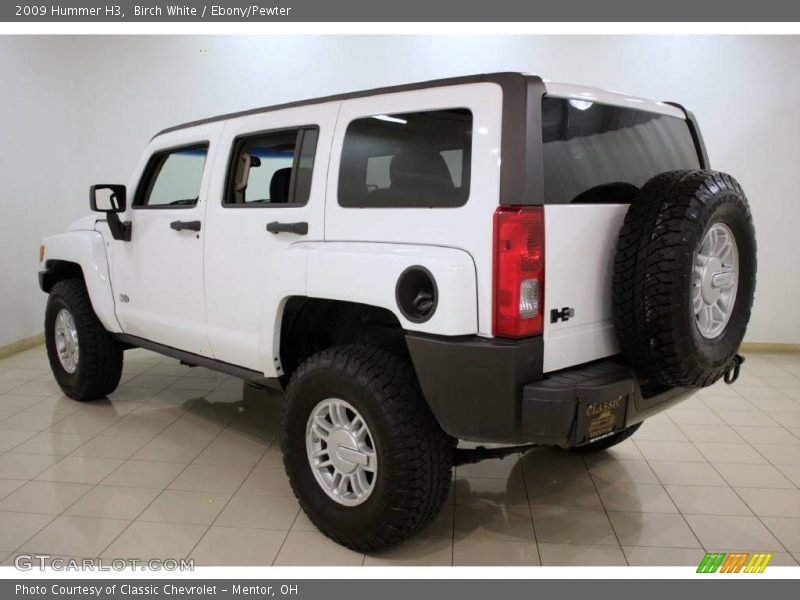 Birch White / Ebony/Pewter 2009 Hummer H3