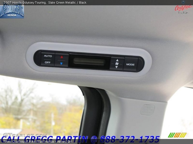 Slate Green Metallic / Black 2007 Honda Odyssey Touring