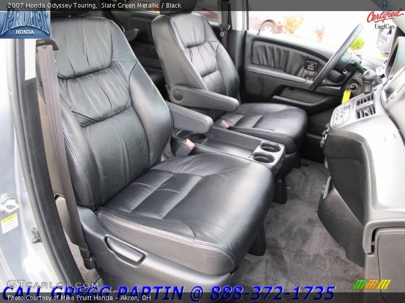 Slate Green Metallic / Black 2007 Honda Odyssey Touring
