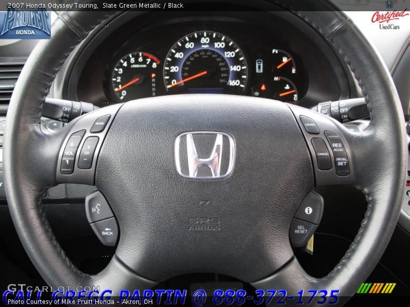 Slate Green Metallic / Black 2007 Honda Odyssey Touring