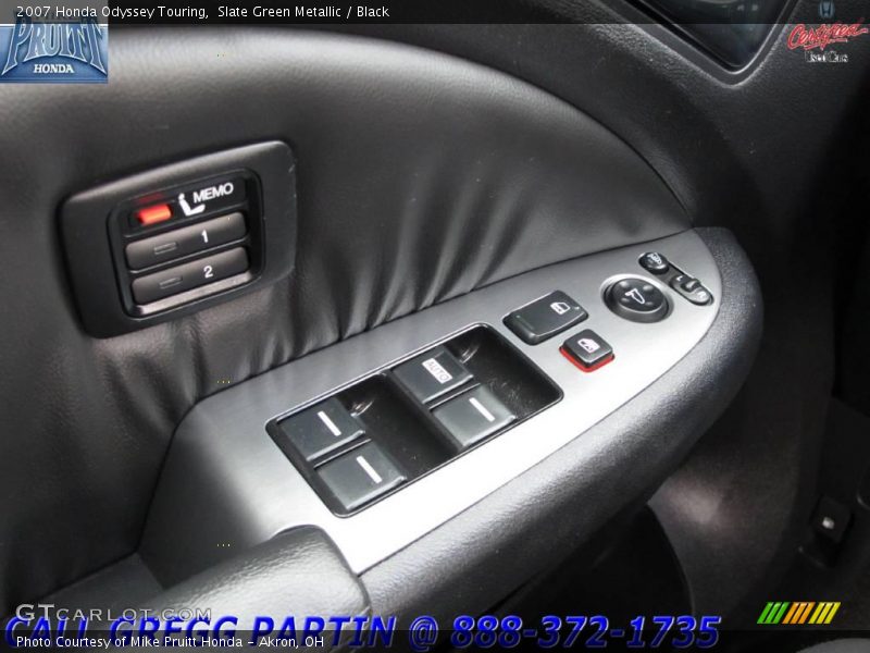 Slate Green Metallic / Black 2007 Honda Odyssey Touring