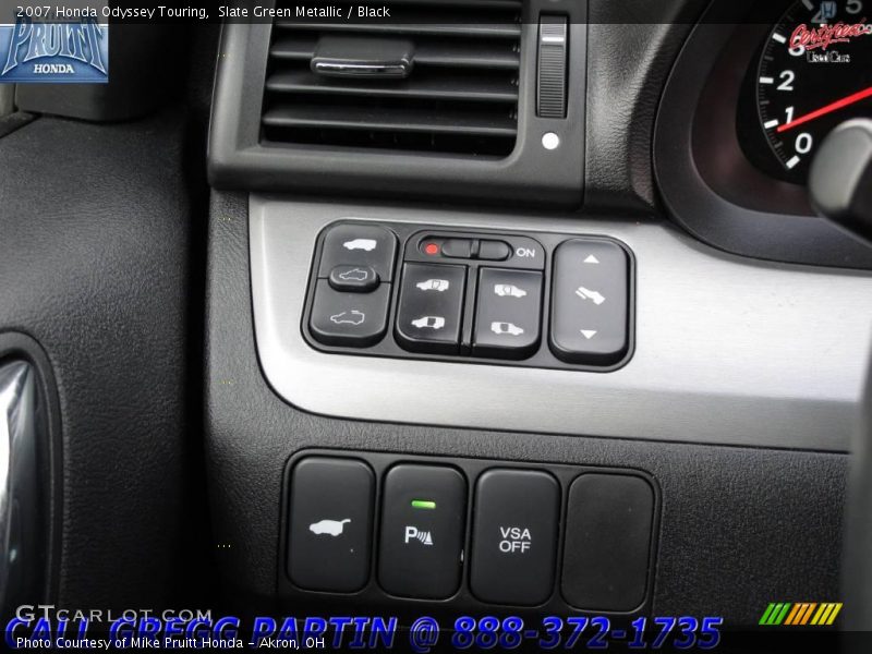 Slate Green Metallic / Black 2007 Honda Odyssey Touring