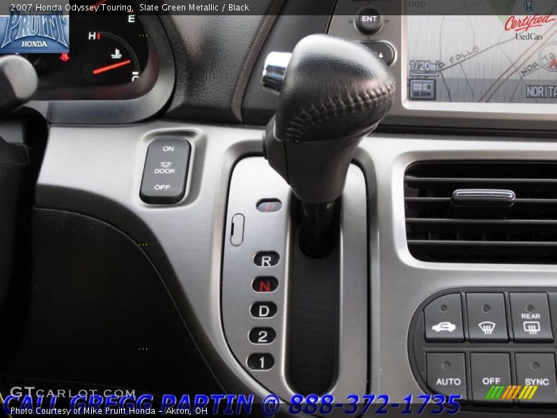 Slate Green Metallic / Black 2007 Honda Odyssey Touring