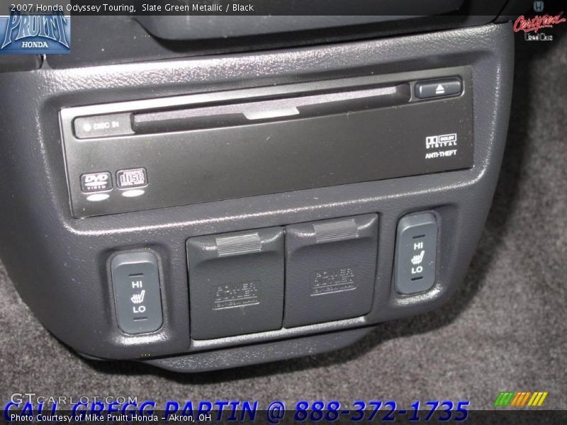 Slate Green Metallic / Black 2007 Honda Odyssey Touring