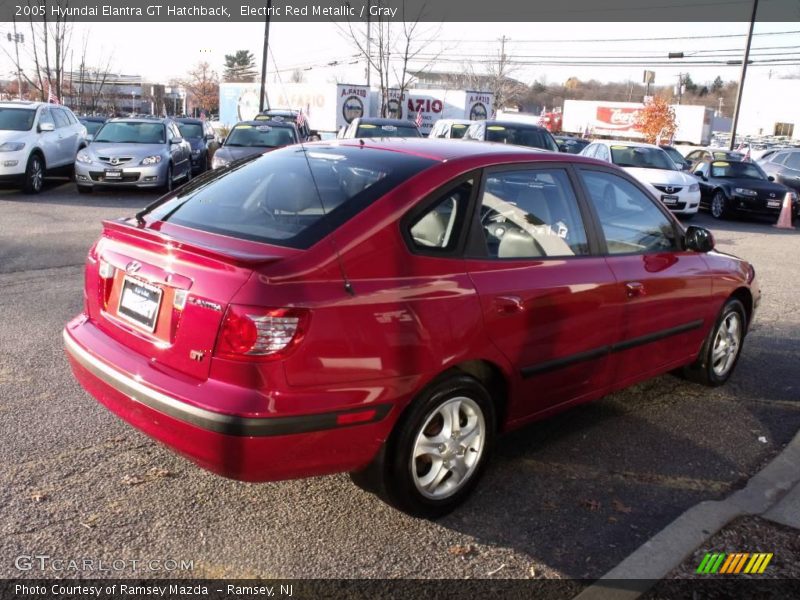 Electric Red Metallic / Gray 2005 Hyundai Elantra GT Hatchback