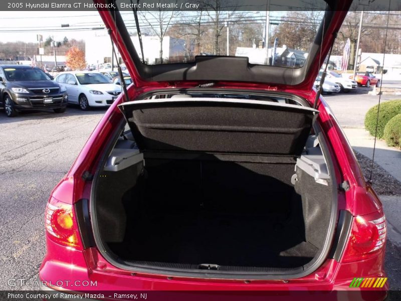 Electric Red Metallic / Gray 2005 Hyundai Elantra GT Hatchback