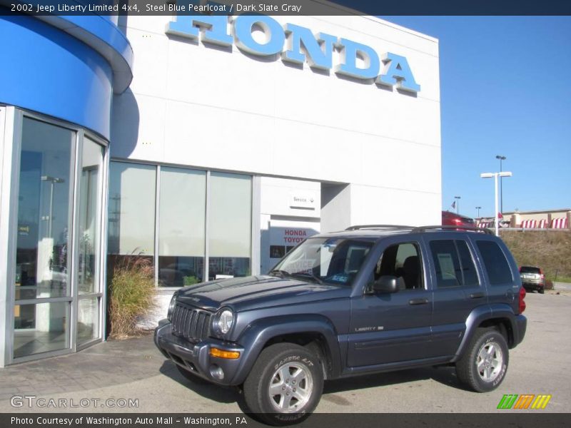Steel Blue Pearlcoat / Dark Slate Gray 2002 Jeep Liberty Limited 4x4