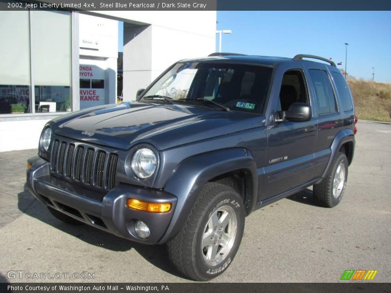 Steel Blue Pearlcoat / Dark Slate Gray 2002 Jeep Liberty Limited 4x4