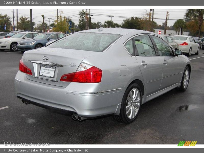 Liquid Platinum / Stone Gray 2009 Infiniti M 35 Sedan