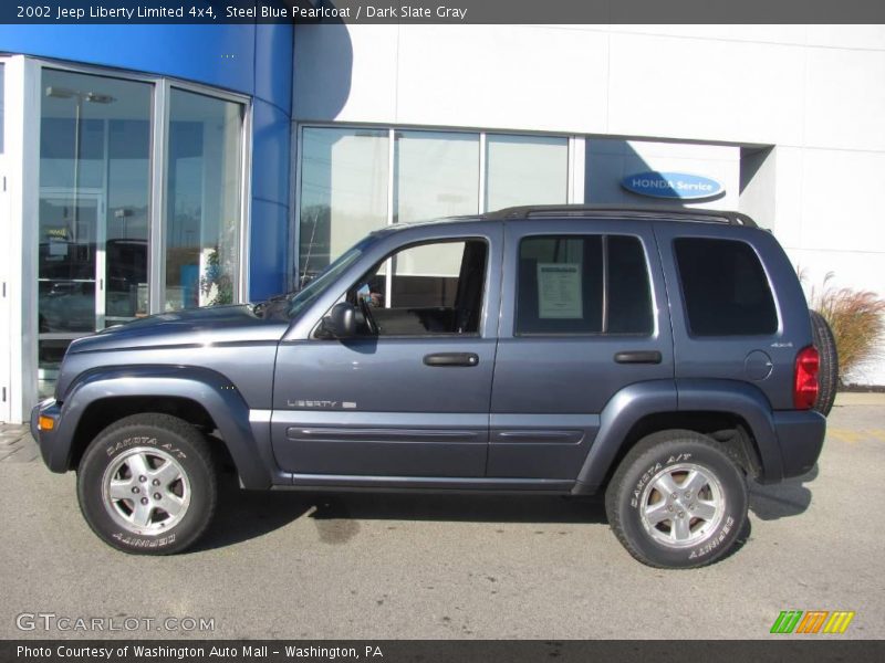 Steel Blue Pearlcoat / Dark Slate Gray 2002 Jeep Liberty Limited 4x4