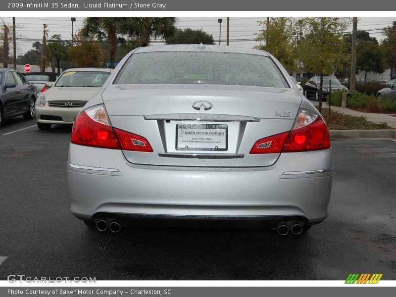 Liquid Platinum / Stone Gray 2009 Infiniti M 35 Sedan