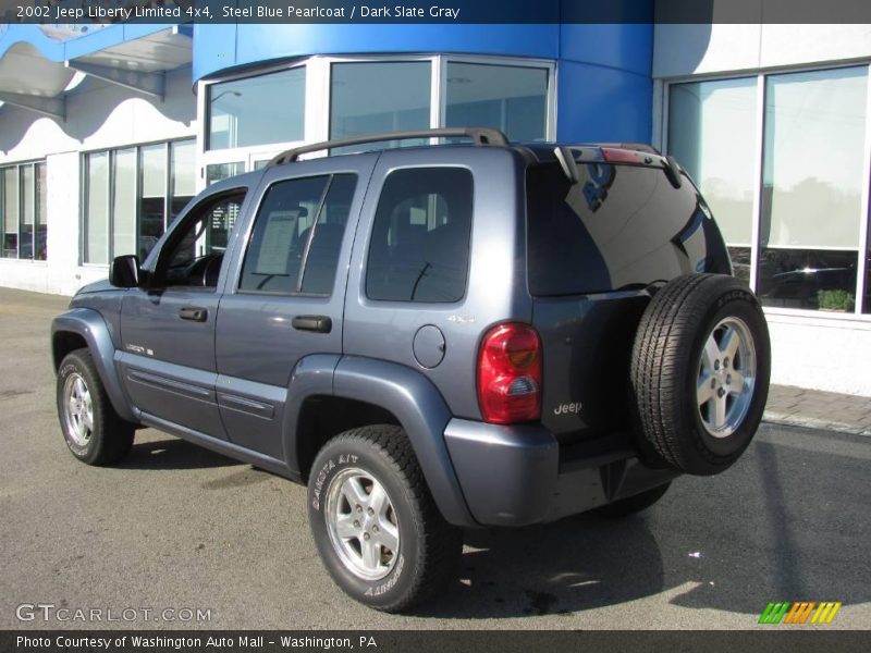 Steel Blue Pearlcoat / Dark Slate Gray 2002 Jeep Liberty Limited 4x4