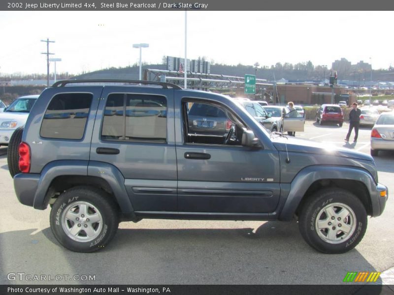 Steel Blue Pearlcoat / Dark Slate Gray 2002 Jeep Liberty Limited 4x4
