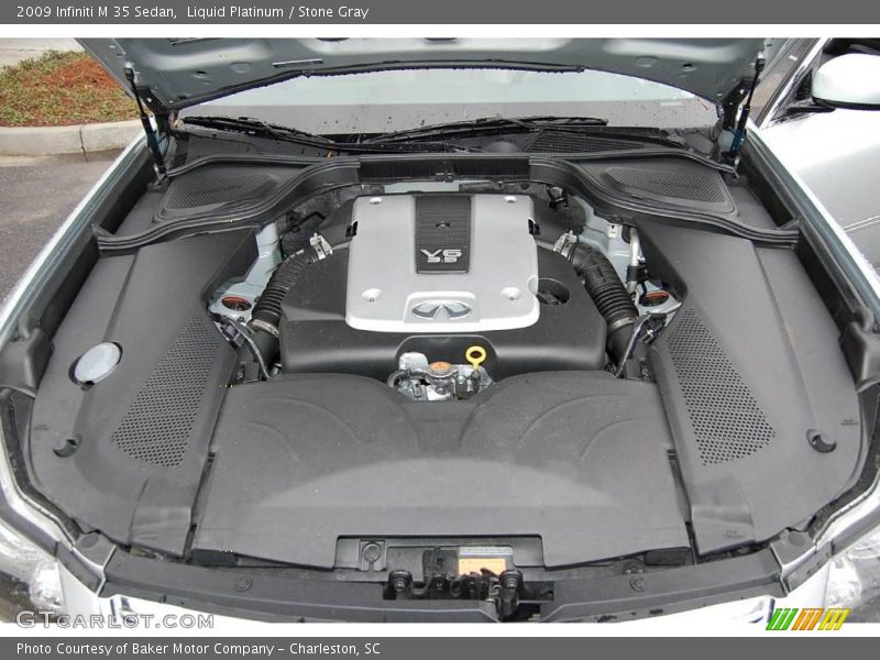Liquid Platinum / Stone Gray 2009 Infiniti M 35 Sedan