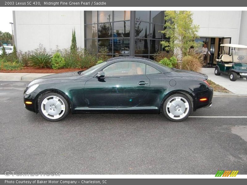 Midnight Pine Green Pearl / Saddle 2003 Lexus SC 430