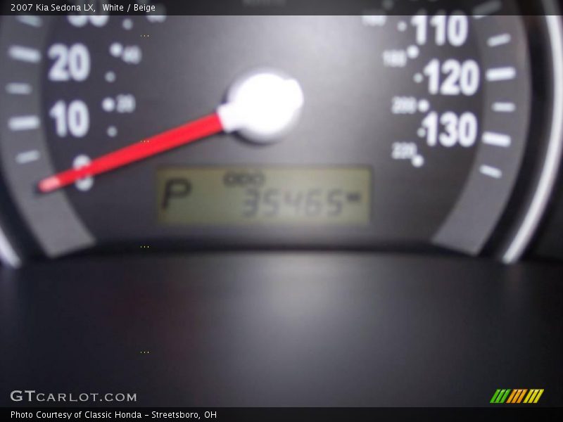 White / Beige 2007 Kia Sedona LX