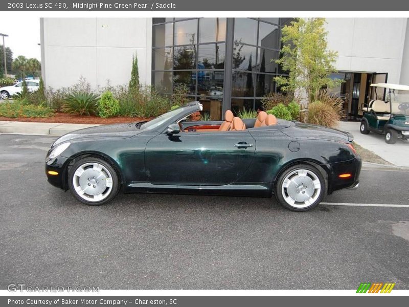 Midnight Pine Green Pearl / Saddle 2003 Lexus SC 430