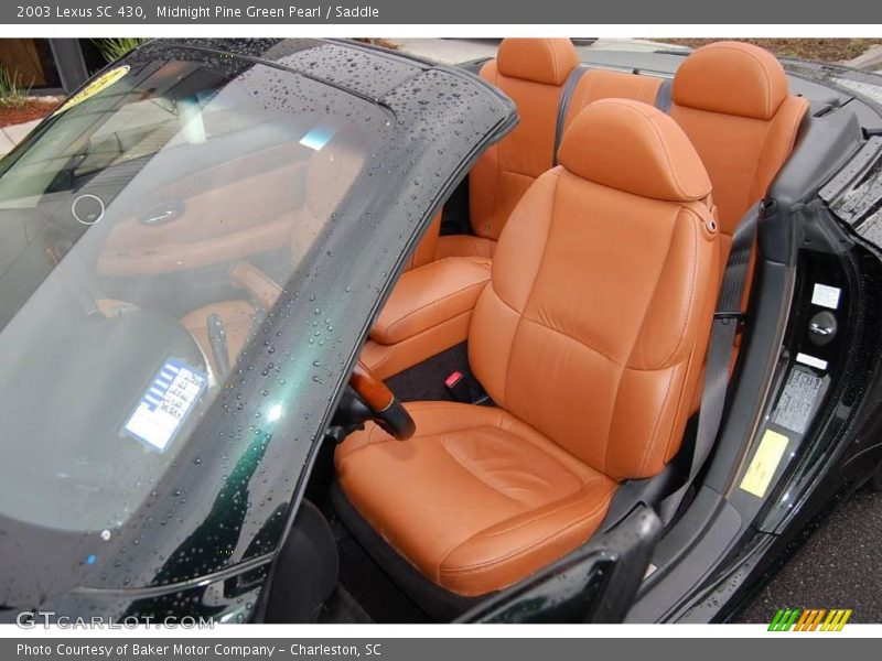 Midnight Pine Green Pearl / Saddle 2003 Lexus SC 430