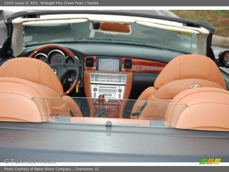 Midnight Pine Green Pearl / Saddle 2003 Lexus SC 430