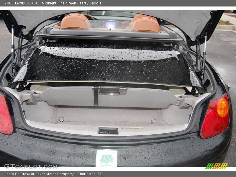 Midnight Pine Green Pearl / Saddle 2003 Lexus SC 430
