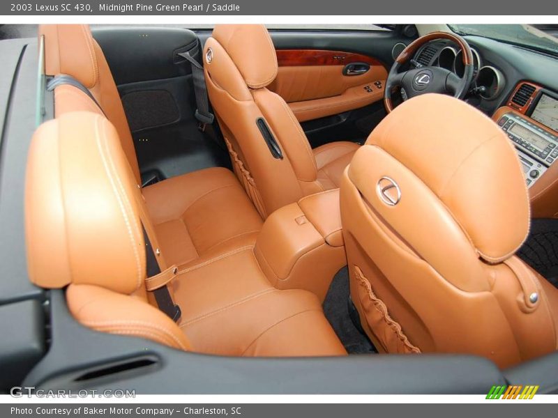 Midnight Pine Green Pearl / Saddle 2003 Lexus SC 430