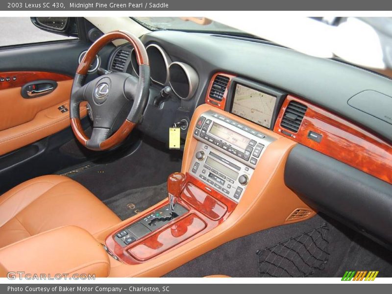 Midnight Pine Green Pearl / Saddle 2003 Lexus SC 430