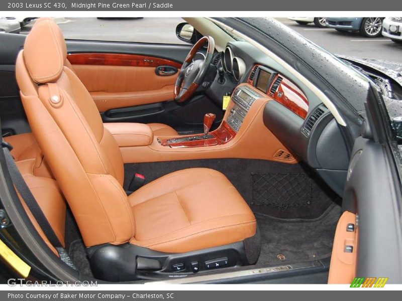 Midnight Pine Green Pearl / Saddle 2003 Lexus SC 430
