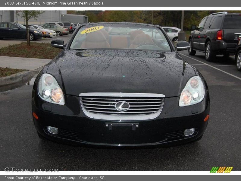 Midnight Pine Green Pearl / Saddle 2003 Lexus SC 430