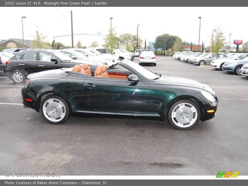Midnight Pine Green Pearl / Saddle 2003 Lexus SC 430