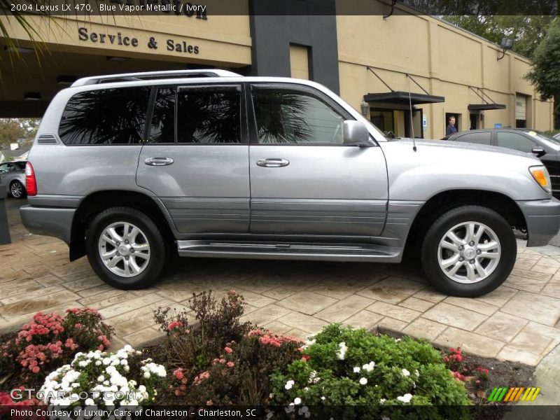 Blue Vapor Metallic / Ivory 2004 Lexus LX 470
